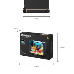 TAKUGI T4001 4001 BỂ CÁ SAN HÔ HỀ bộ đồ chơi xếp lắp ráp ghép mô hình AQUARIUM 568 khối