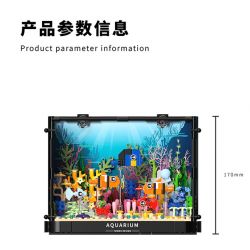 TAKUGI T4001 4001 BỂ CÁ SAN HÔ HỀ bộ đồ chơi xếp lắp ráp ghép mô hình AQUARIUM 568 khối