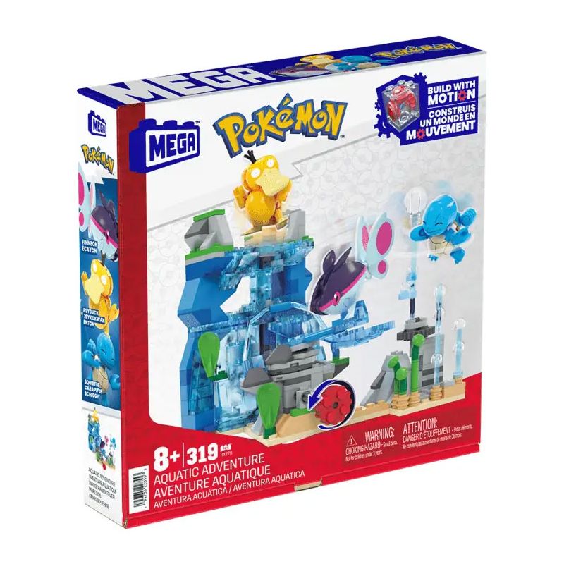 MEGA BLOKS HXF79 POKÉMON CUỘC PHIÊU LƯU DƯỚI NƯỚC bộ đồ chơi xếp lắp ráp ghép mô hình Movie & Game POKÉMON AQUATIC ADVENTURE Phim Và Trò Chơi 319 khối