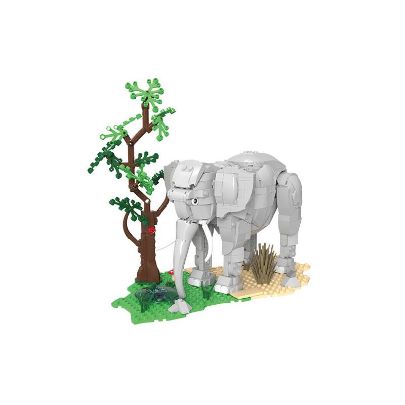 DK 6027 non Lego VOI TÊ GIÁC KHỈ ĐỘT bộ đồ chơi xếp lắp ráp ghép mô hình Creator ANIMAL WORLD 3IN1 ELEPHANT RHINOCEROS GORILLA Sáng Tạo 951 khối