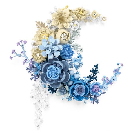 JIESTAR JJ9094 9094 HOA TRĂNG bộ đồ chơi xếp lắp ráp ghép mô hình Arts & Crafts MOON FLOWER 934 khối