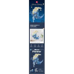 JIESTAR JJ9094 9094 HOA TRĂNG bộ đồ chơi xếp lắp ráp ghép mô hình Arts & Crafts MOON FLOWER 934 khối