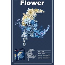 JIESTAR JJ9094 9094 HOA TRĂNG bộ đồ chơi xếp lắp ráp ghép mô hình Arts & Crafts MOON FLOWER 934 khối