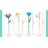JIESTAR JJ9092 9092 NHỮNG NGƯỜI YÊU THÍCH TRONG TWIST bộ đồ chơi xếp lắp ráp ghép mô hình Creator FLOWERS FINGERTIP ROMANCE Sáng Tạo 865 khối