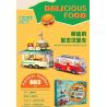JIESTAR JJ9041 9041 XE BURGER CỔ ĐIỂN bộ đồ chơi xếp lắp ráp ghép mô hình City BURGER JOINT Thành Phố 883 khối