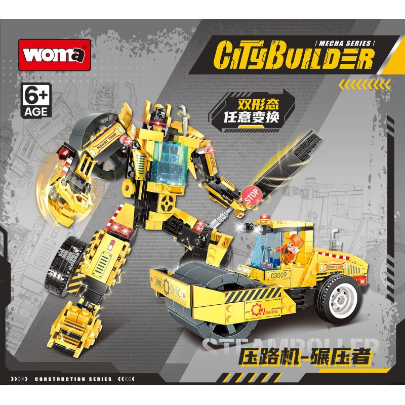 WOMA C3009 3009 CON LĂN bộ đồ chơi xếp lắp ráp ghép mô hình City Thành Phố 319 khối