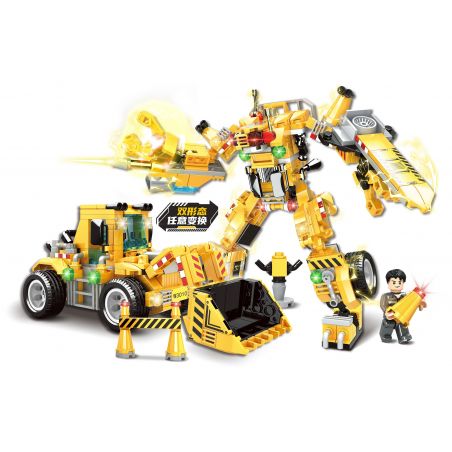 WOMA C3010 3010 XE NÂNG IRON KING KONG bộ đồ chơi xếp lắp ráp ghép mô hình City Thành Phố 323 khối