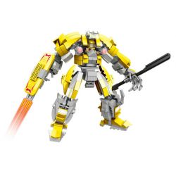 WOMA C0410 0410 LIÊN MINH MECHA HIỆP SĨ RỒNG THÁNH bộ đồ chơi xếp lắp ráp ghép mô hình 390 khối