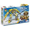 WOMA C0410 0410 LIÊN MINH MECHA HIỆP SĨ RỒNG THÁNH bộ đồ chơi xếp lắp ráp ghép mô hình 390 khối