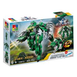 WOMA C0412 0412 MECHA LEAGUE NGƯỜI BẢO VỆ RỪNG XANH bộ đồ chơi xếp lắp ráp ghép mô hình 460 khối