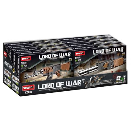WOMA C0618 0618 SÚNG 8 LOẠI bộ đồ chơi xếp lắp ráp ghép mô hình Military Army LORD OF WAR Quân Sự Bộ Đội 462 khối