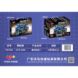 WOMA C0703 0703 XE MÁY 4 MẪU bộ đồ chơi xếp lắp ráp ghép mô hình Technic Kỹ Thuật Công Nghệ Cao Mô Hình Phương Tiện 867 khối