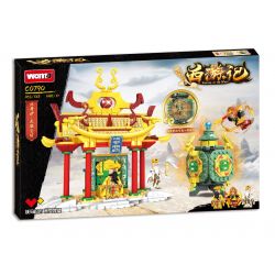 WOMA C0790 0790 TÂY DU LÒ LUYỆN KIM MẮT LỬA VÀ VÀNG bộ đồ chơi xếp lắp ráp ghép mô hình 563 khối