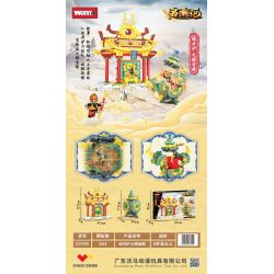 WOMA C0790 0790 TÂY DU LÒ LUYỆN KIM MẮT LỬA VÀ VÀNG bộ đồ chơi xếp lắp ráp ghép mô hình 563 khối