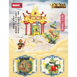 WOMA C0790 0790 TÂY DU LÒ LUYỆN KIM MẮT LỬA VÀ VÀNG bộ đồ chơi xếp lắp ráp ghép mô hình 563 khối