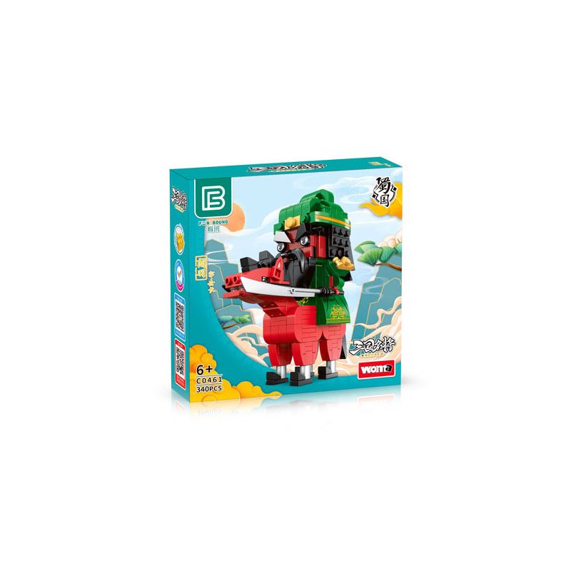 WOMA C0461 0461 DANH TƯỚNG THỜI TAM QUỐC QUAN VŨ bộ đồ chơi xếp lắp ráp ghép mô hình 340 khối