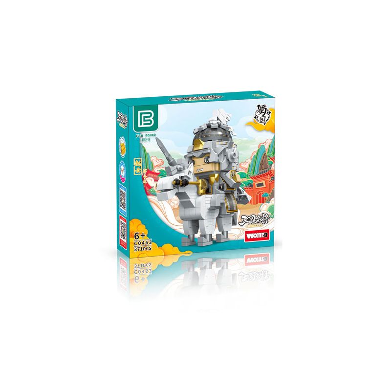 WOMA C0463 0463 DANH TƯỚNG THỜI TAM QUỐC TRIỆU VÂN bộ đồ chơi xếp lắp ráp ghép mô hình 371 khối