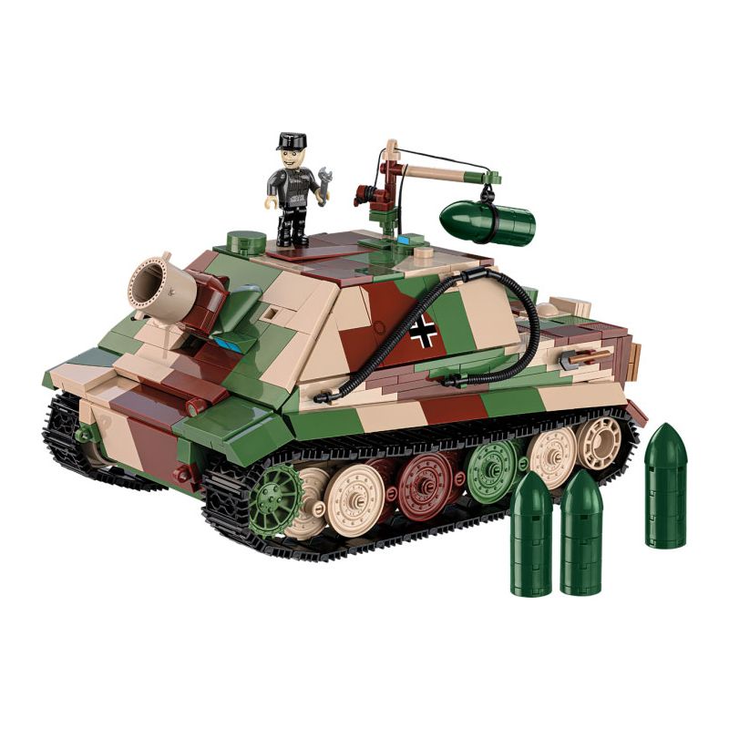 COBI 2585 non Lego XE TĂNG TẤN CÔNG SÚNG CỐI 38CM tỷ lệ 1:28 bộ đồ chơi xếp lắp ráp ghép mô hình Military Army 38 CM STURMMÖRSER STURMTIGER Quân Sự Bộ Đội 1100 khối