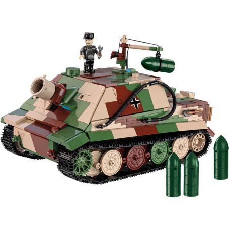 COBI 2585 XE TĂNG TẤN CÔNG SÚNG CỐI 38CM tỷ lệ 1:28 bộ đồ chơi xếp lắp ráp ghép mô hình Military Army 38 CM STURMMÖRSER STURMTIGER Quân Sự Bộ Đội 1100 khối
