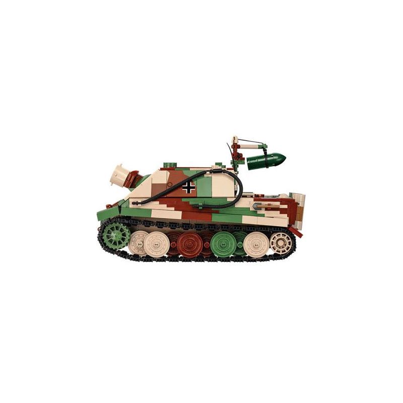 COBI 2585 XE TĂNG TẤN CÔNG SÚNG CỐI 38CM tỷ lệ 1:28 bộ đồ chơi xếp lắp ráp ghép mô hình Military Army 38 CM STURMMÖRSER STURMTIGER Quân Sự Bộ Đội 1100 khối