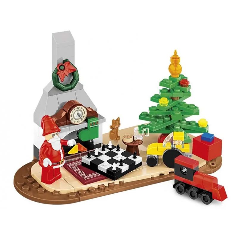 COBI 20007 non Lego ĐÊM GIÁNG SINH tỷ lệ 1:35 bộ đồ chơi xếp lắp ráp ghép mô hình Creator CHRISTMAS EVE Sáng Tạo 180 khối