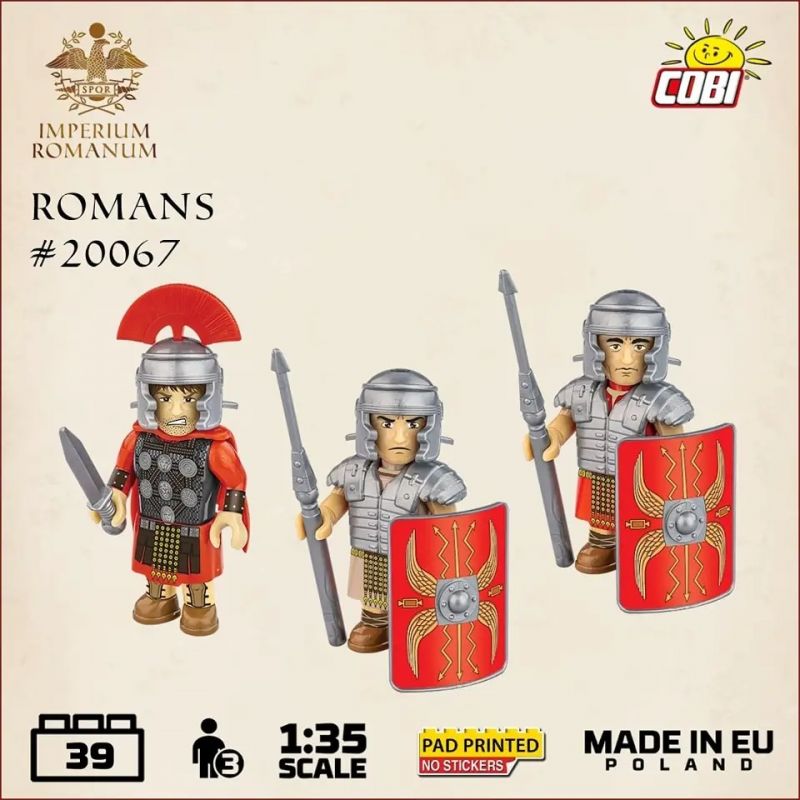 COBI 20067 non Lego LÍNH LA MÃ tỷ lệ 1:35 bộ đồ chơi xếp lắp ráp ghép mô hình Historical ROMAN SOLDIERS 39 khối