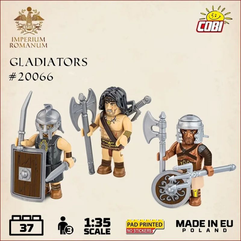 COBI 20066 non Lego ĐẤU SĨ tỷ lệ 1:35 bộ đồ chơi xếp lắp ráp ghép mô hình Historical GLADIATOR 37 khối