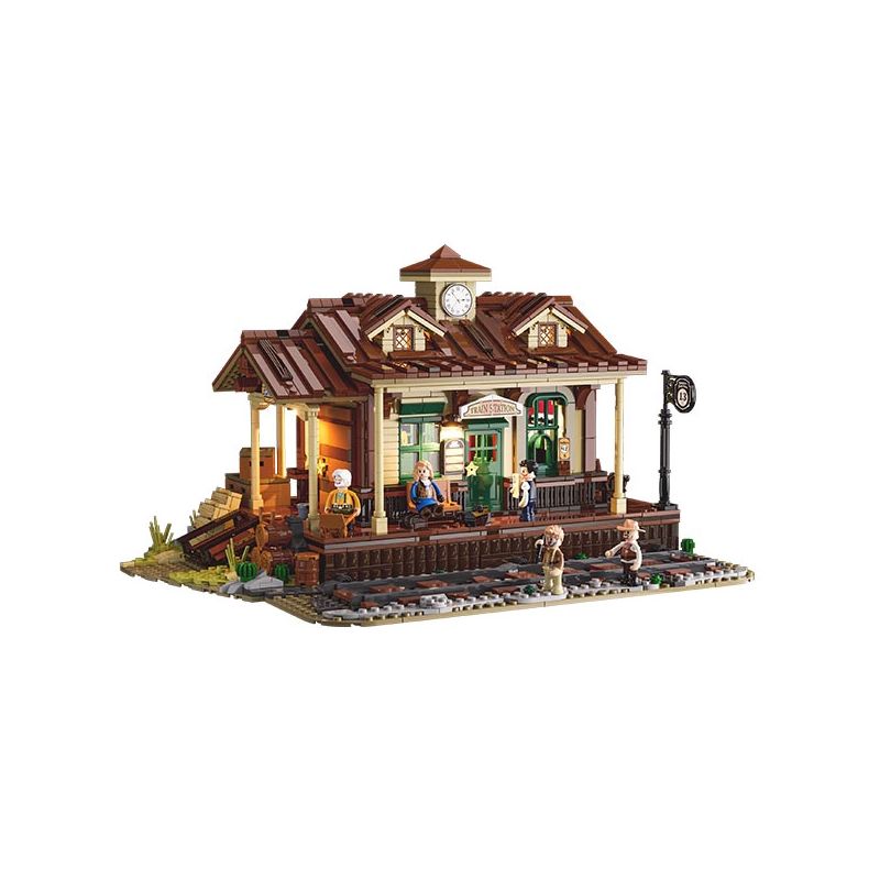 FUNWHOLE F9039 9039 non Lego GA XE LỬA PHÍA TÂY bộ đồ chơi xếp lắp ráp ghép mô hình Creator Sáng Tạo 1974 khối