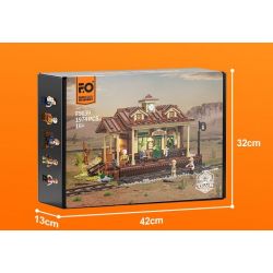 LUMIBRICKS FUNWHOLE F9039 9039 GA XE LỬA PHÍA TÂY bộ đồ chơi xếp lắp ráp ghép mô hình Creator Sáng Tạo 1974 khối