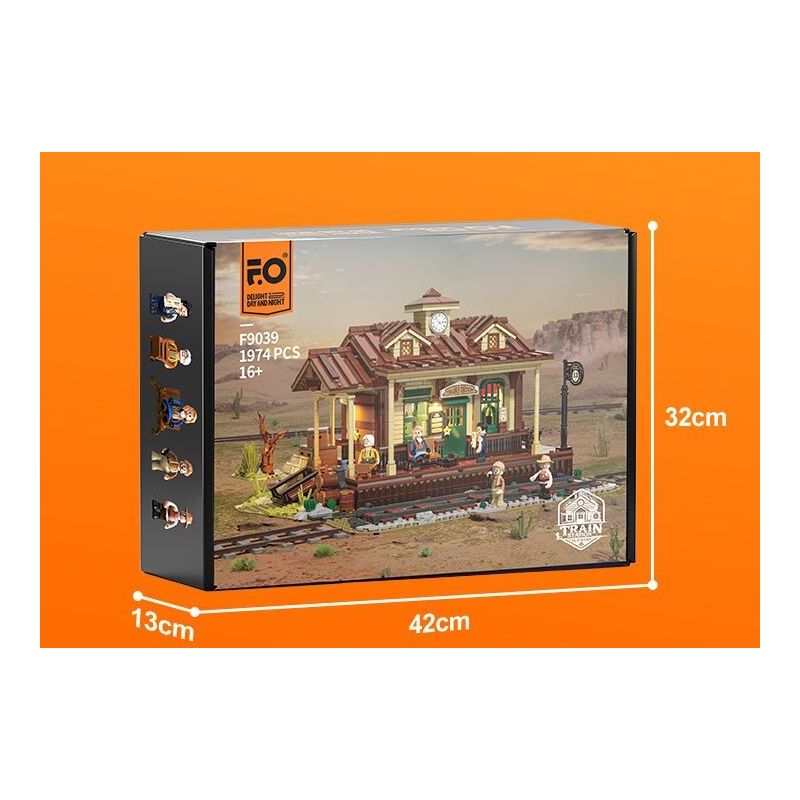 LUMIBRICKS FUNWHOLE F9039 9039 GA XE LỬA PHÍA TÂY bộ đồ chơi xếp lắp ráp ghép mô hình Creator Sáng Tạo 1974 khối