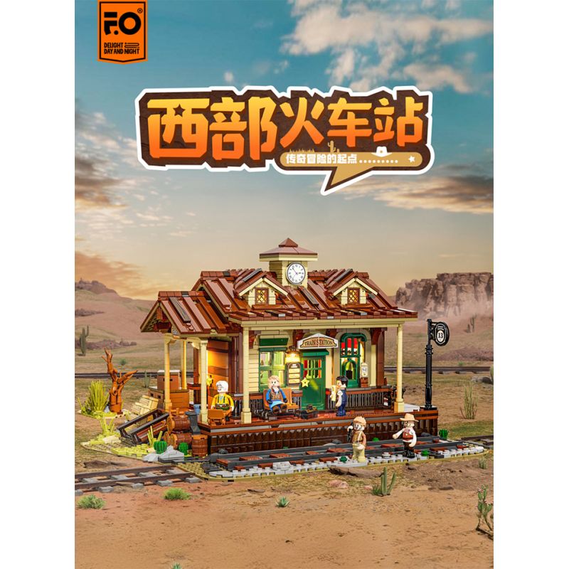 LUMIBRICKS FUNWHOLE F9039 9039 GA XE LỬA PHÍA TÂY bộ đồ chơi xếp lắp ráp ghép mô hình Creator Sáng Tạo 1974 khối