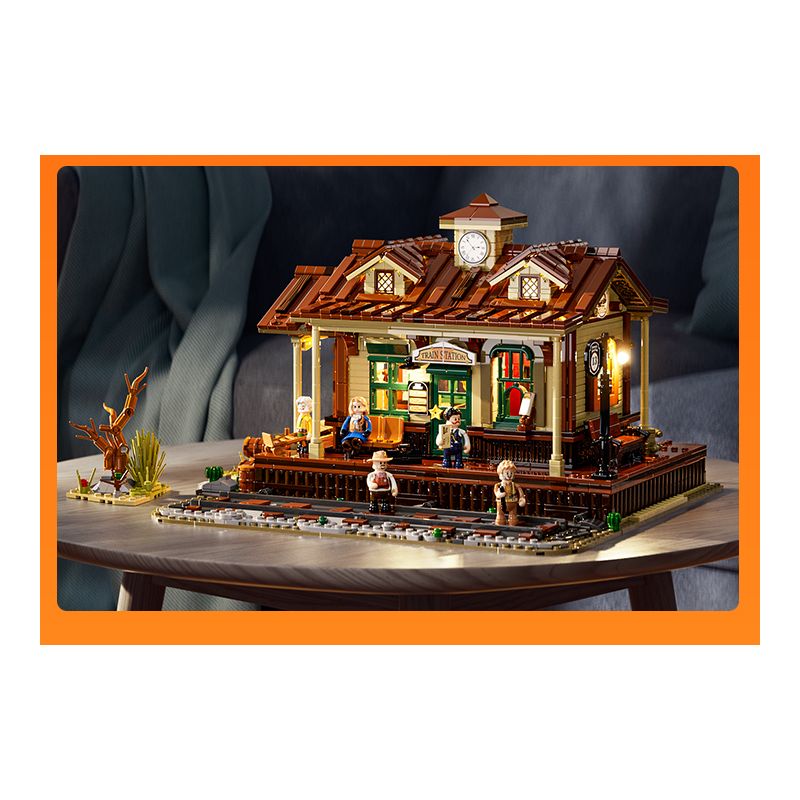 LUMIBRICKS FUNWHOLE F9039 9039 GA XE LỬA PHÍA TÂY bộ đồ chơi xếp lắp ráp ghép mô hình Creator Sáng Tạo 1974 khối