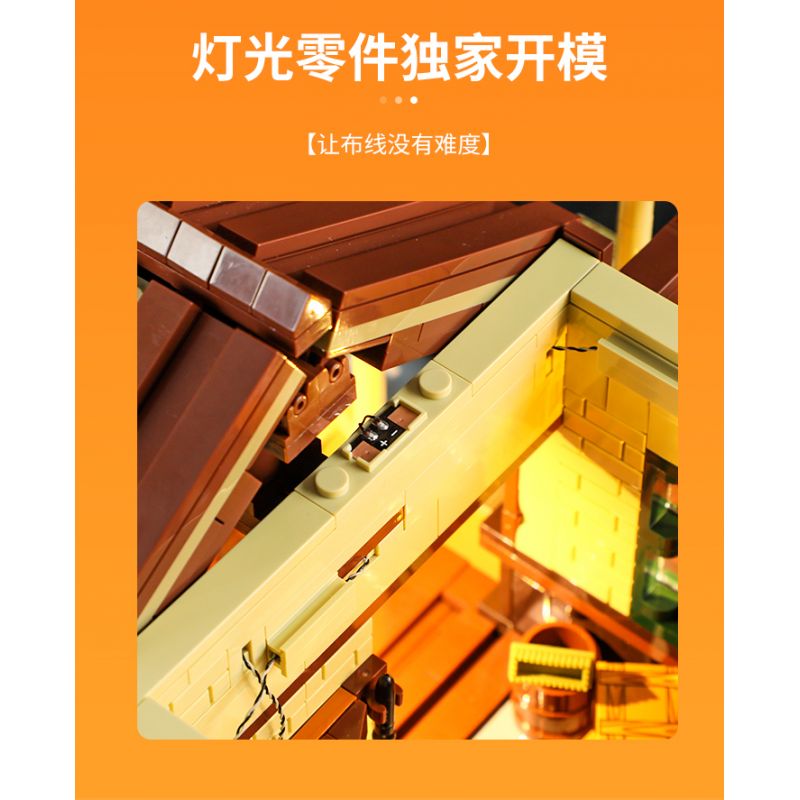 LUMIBRICKS FUNWHOLE F9039 9039 GA XE LỬA PHÍA TÂY bộ đồ chơi xếp lắp ráp ghép mô hình Creator Sáng Tạo 1974 khối