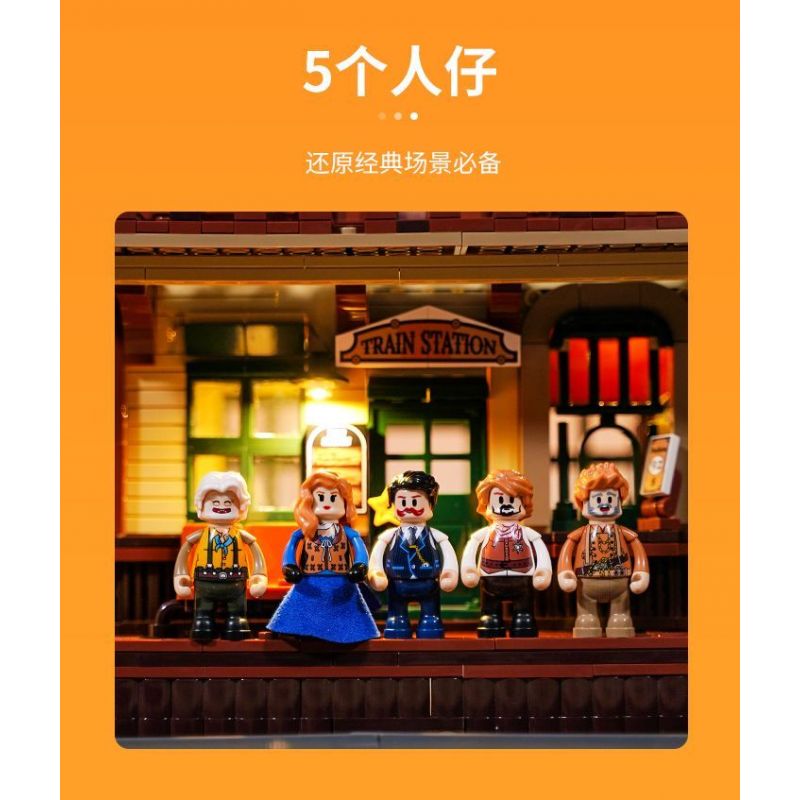 LUMIBRICKS FUNWHOLE F9039 9039 GA XE LỬA PHÍA TÂY bộ đồ chơi xếp lắp ráp ghép mô hình Creator Sáng Tạo 1974 khối