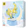 TOP TOY TC2708 2708 LINH HỒN BÍ MẬT CỦA GIA ĐÌNH SANRIO YÊU TINH CHÓ TAI TO TRONG HỘP NHẠC MẶT TRĂNG bộ đồ chơi xếp lắp ráp ghép mô hình Movie & Game SANRIO CHARACTERS CINNAMOROLL Phim Và Trò Chơi 400 khối