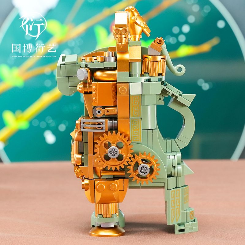 NATIONAL MUSEUM OF CHINA EK031 TRIỂN LÃM QUỐC GIA YANYI FUHAO OWL ZUN BRONZE MECHA bộ đồ chơi xếp lắp ráp ghép mô hình