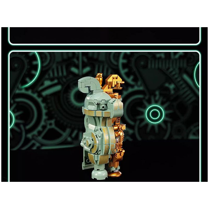 NATIONAL MUSEUM OF CHINA EK031 TRIỂN LÃM QUỐC GIA YANYI FUHAO OWL ZUN BRONZE MECHA bộ đồ chơi xếp lắp ráp ghép mô hình