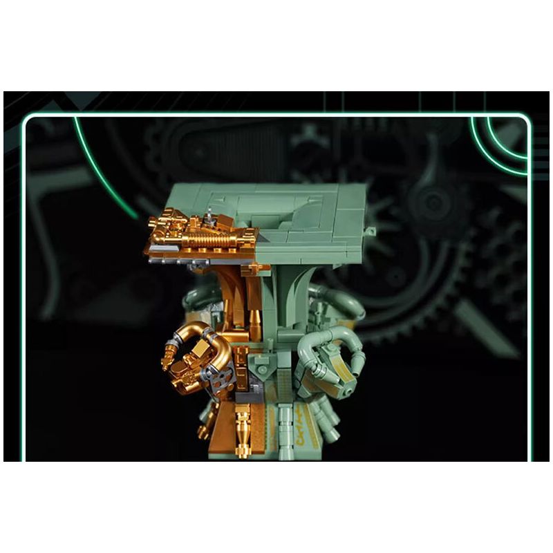 NATIONAL MUSEUM OF CHINA EK031 TRIỂN LÃM QUỐC GIA YANYI FUHAO OWL ZUN BRONZE MECHA bộ đồ chơi xếp lắp ráp ghép mô hình