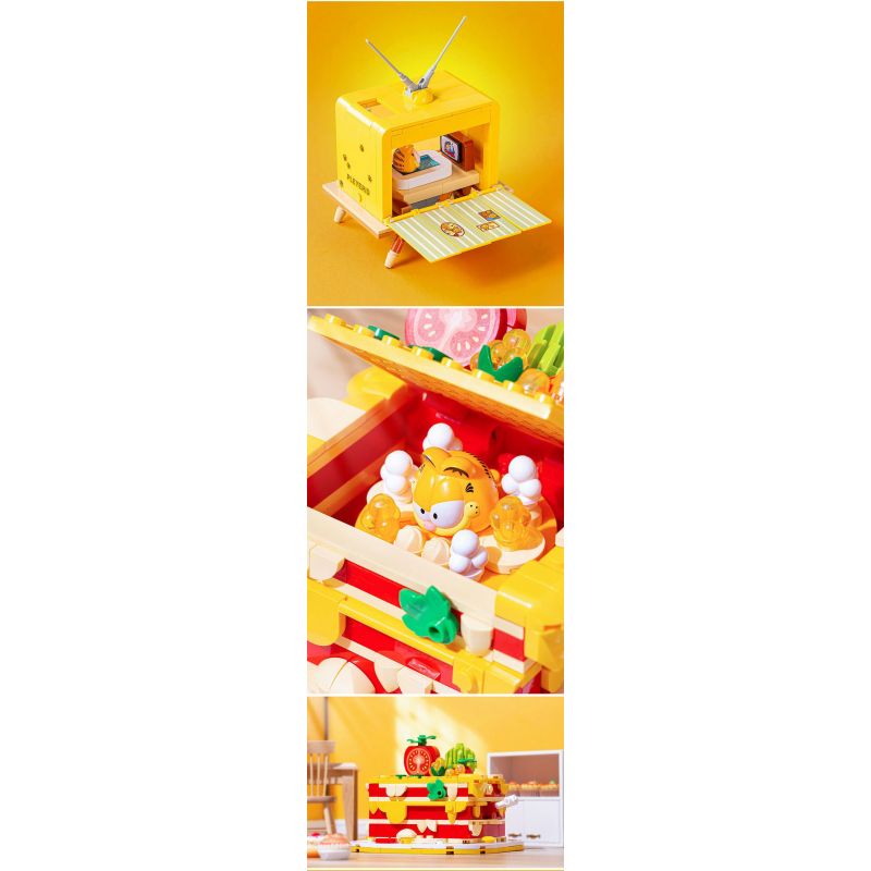 PLEYERID M38-P8052C P8052C 8052C M38P8052C 38-P8052C GIẤC MƠ GARFIELD ĐỒ ĂN bộ đồ chơi xếp lắp ráp ghép mô hình Movie & Game Phim Và Trò Chơi