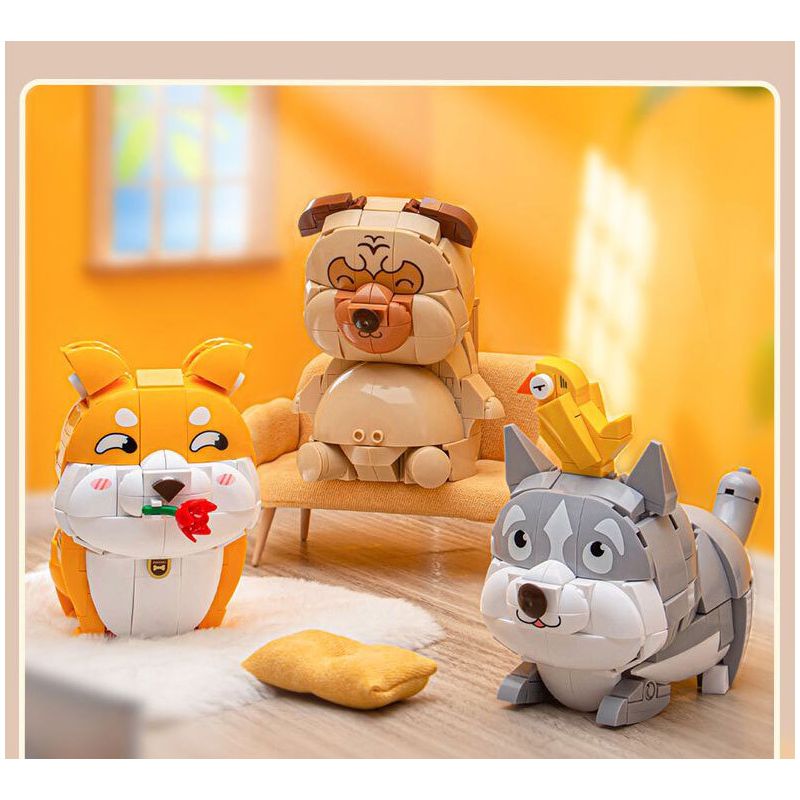 PLEYERID M38-P8058 P8058 8058 M38P8058 38-P8058 NHÀ THÚ CƯNG DỄ THƯƠNG Q HỘP ĐỰNG BÚT 3 LOẠI COURTING CHAI FUNNY BIRD ER HAN FA DOU bộ đồ chơi xếp lắp ráp ghép mô hình