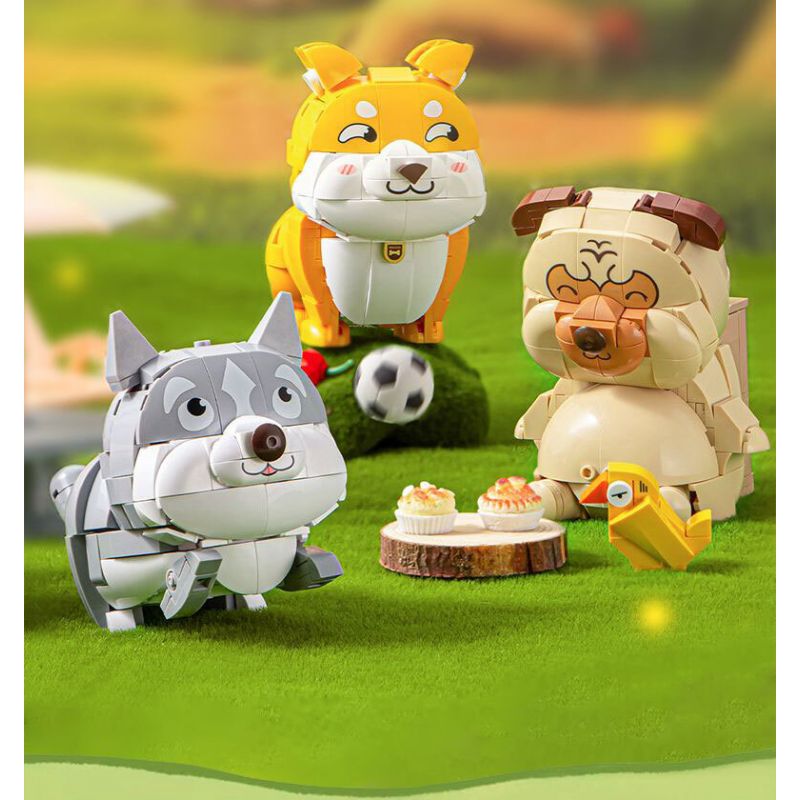 PLEYERID M38-P8058 P8058 8058 M38P8058 38-P8058 NHÀ THÚ CƯNG DỄ THƯƠNG Q HỘP ĐỰNG BÚT 3 LOẠI COURTING CHAI FUNNY BIRD ER HAN FA DOU bộ đồ chơi xếp lắp ráp ghép mô hình