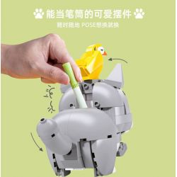 PLEYERID M38-P8058 P8058 8058 M38P8058 38-P8058 NHÀ THÚ CƯNG DỄ THƯƠNG Q HỘP ĐỰNG BÚT 3 LOẠI COURTING CHAI FUNNY BIRD ER HAN FA DOU bộ đồ chơi xếp lắp ráp ghép mô hình