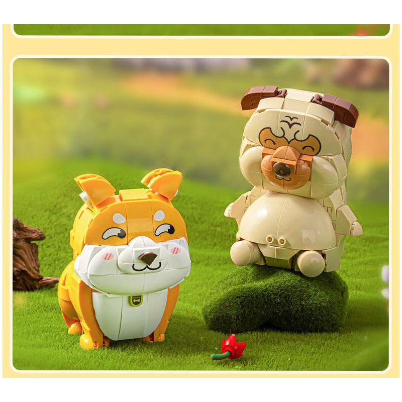 PLEYERID M38-P8058 P8058 8058 M38P8058 38-P8058 NHÀ THÚ CƯNG DỄ THƯƠNG Q HỘP ĐỰNG BÚT 3 LOẠI COURTING CHAI FUNNY BIRD ER HAN FA DOU bộ đồ chơi xếp lắp ráp ghép mô hình