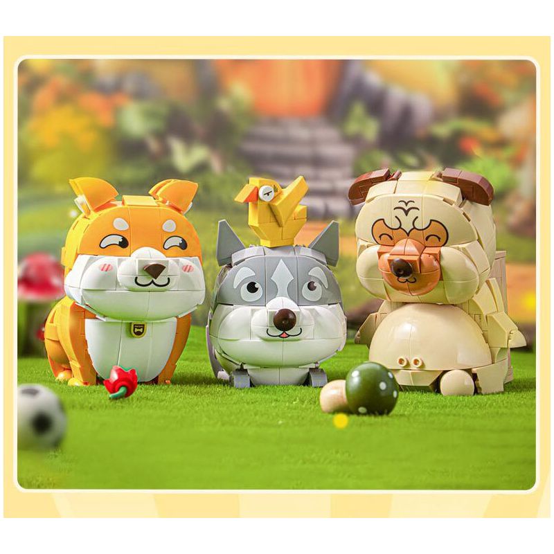 PLEYERID M38-P8058 P8058 8058 M38P8058 38-P8058 NHÀ THÚ CƯNG DỄ THƯƠNG Q HỘP ĐỰNG BÚT 3 LOẠI COURTING CHAI FUNNY BIRD ER HAN FA DOU bộ đồ chơi xếp lắp ráp ghép mô hình