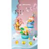 PLEYERID M38-P8050 P8050 8050 M38P8050 38-P8050 RỒNG SỮA QI DU HÀNH HỘP LƯU TRỮ PHONG CÁCH TRUNG QUỐC 3 KIỂU ÁNH TRĂNG TRÊN AO SEN THUẬN BUỒM XUÔI GIÓ HOA ĐÀO bộ đồ chơi xếp lắp ráp ghép mô hình