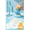 PLEYERID M38-P8050 P8050 8050 M38P8050 38-P8050 RỒNG SỮA QI DU HÀNH HỘP LƯU TRỮ PHONG CÁCH TRUNG QUỐC 3 KIỂU ÁNH TRĂNG TRÊN AO SEN THUẬN BUỒM XUÔI GIÓ HOA ĐÀO bộ đồ chơi xếp lắp ráp ghép mô hình