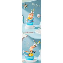 PLEYERID M38-P8050 P8050 8050 M38P8050 38-P8050 RỒNG SỮA QI DU HÀNH HỘP LƯU TRỮ PHONG CÁCH TRUNG QUỐC 3 KIỂU ÁNH TRĂNG TRÊN AO SEN THUẬN BUỒM XUÔI GIÓ HOA ĐÀO bộ đồ chơi xếp lắp ráp ghép mô hình