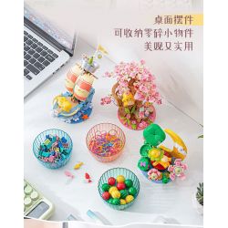 PLEYERID M38-P8050 P8050 8050 M38P8050 38-P8050 RỒNG SỮA QI DU HÀNH HỘP LƯU TRỮ PHONG CÁCH TRUNG QUỐC 3 KIỂU ÁNH TRĂNG TRÊN AO SEN THUẬN BUỒM XUÔI GIÓ HOA ĐÀO bộ đồ chơi xếp lắp ráp ghép mô hình