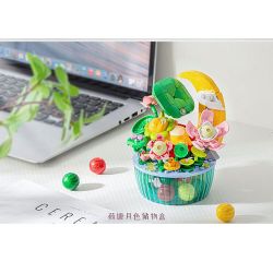 PLEYERID M38-P8050 P8050 8050 M38P8050 38-P8050 RỒNG SỮA QI DU HÀNH HỘP LƯU TRỮ PHONG CÁCH TRUNG QUỐC 3 KIỂU ÁNH TRĂNG TRÊN AO SEN THUẬN BUỒM XUÔI GIÓ HOA ĐÀO bộ đồ chơi xếp lắp ráp ghép mô hình