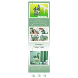 GANSU PROVINCIAL MUSEUM 06001 BỘ BA CHIỀU NGỰA PHI NƯỚC ĐẠI BẰNG ĐỒNG bộ đồ chơi xếp lắp ráp ghép mô hình Arts & Crafts 887 khối